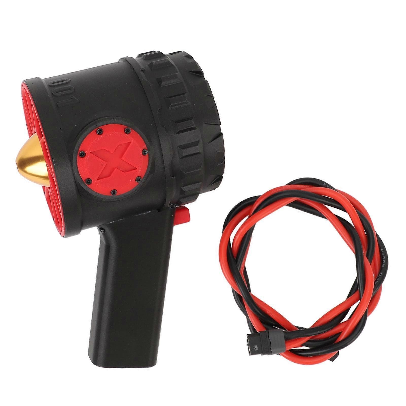 Risegun Portable Handheld Turbo Fan, Jet Blower 3000W 5000G Thrust 90mm High Speed Duct Stepless Speed Regulation Jet Fan 16.8‑25.2V