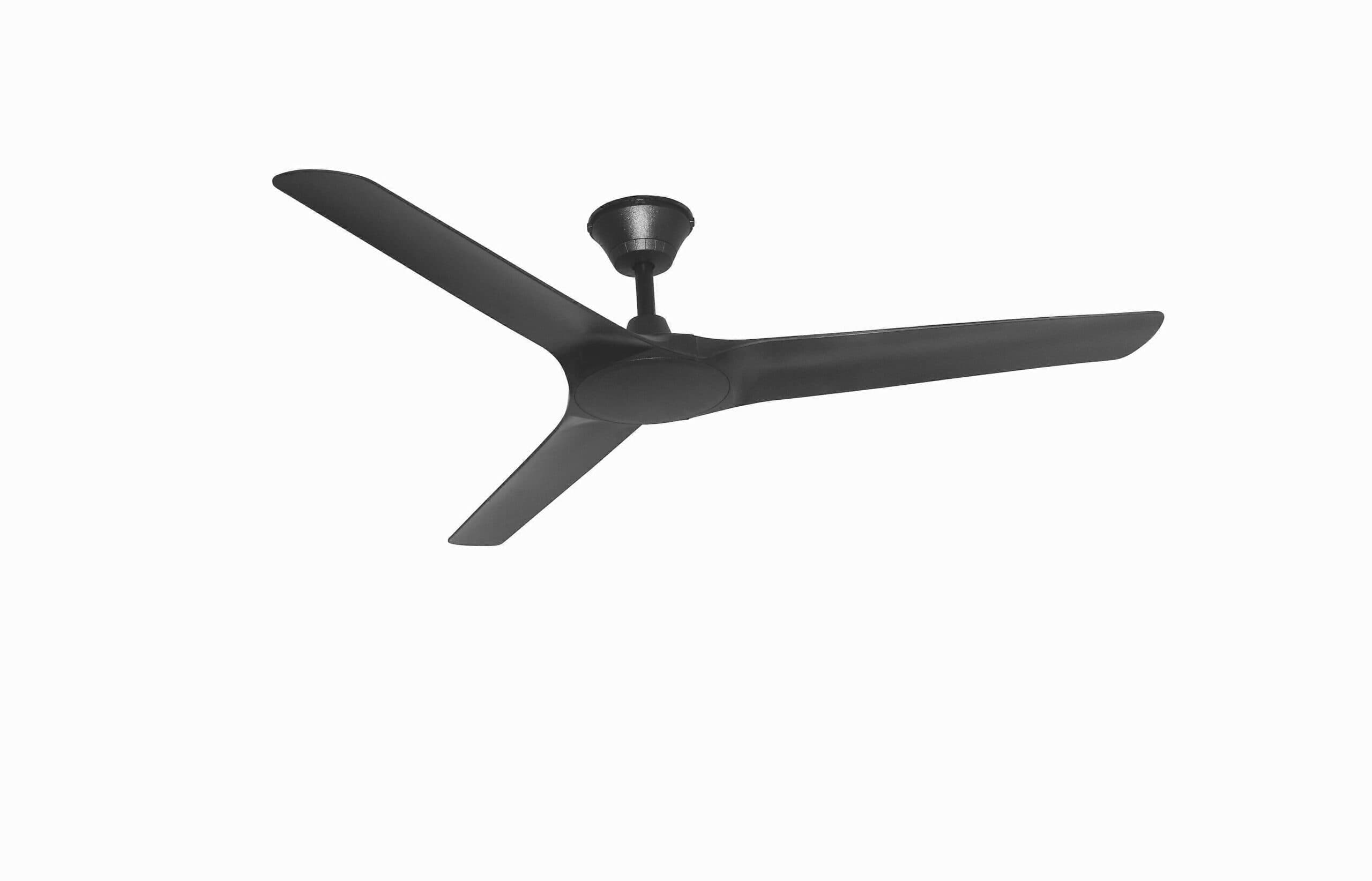 Ventilateur de plafond extérieur CC Abyss Noir 142 cm
