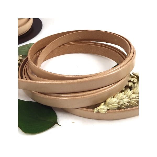 Cuir plat 10mm naturel