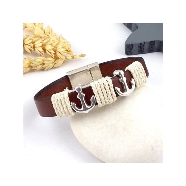 Cuir plat 10mm marron