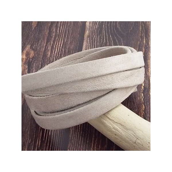  Metre Cuir plat 10mm Daim sable