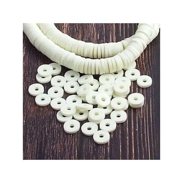 Perles Heishi 6mm champagne 21