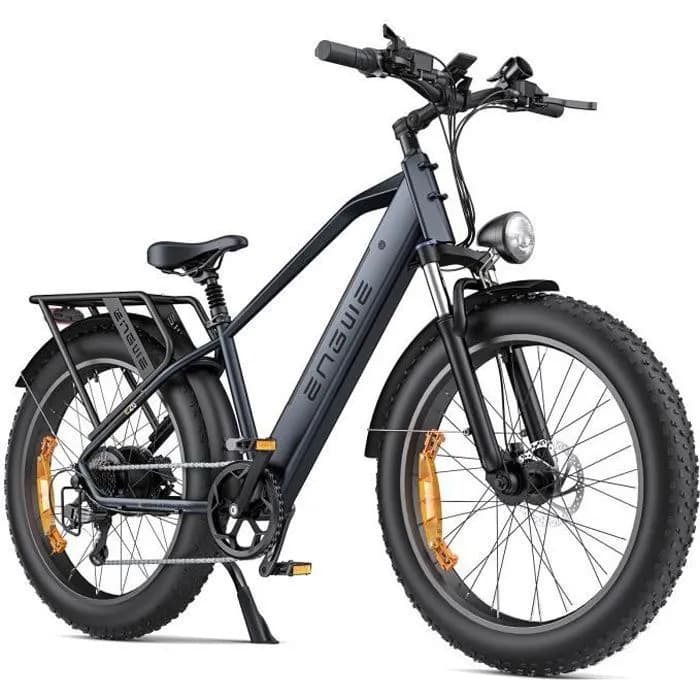Vélo électrique ENGWE E26 Autonomie 140km Moteur 250W Batterie 48V16Ah Amortisseur avant Pneus snow 26 pouces