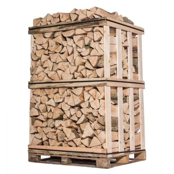 BOIS DE CHAUFFAGE – 50 CM – MÉLANGE DE BOIS DURS – PALETTE 2 M3 – 2.5 STÈRES