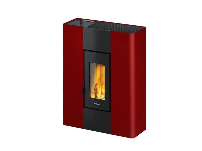 Freepoint Pelletofen Roxy Stahl Bordeaux 7 kW