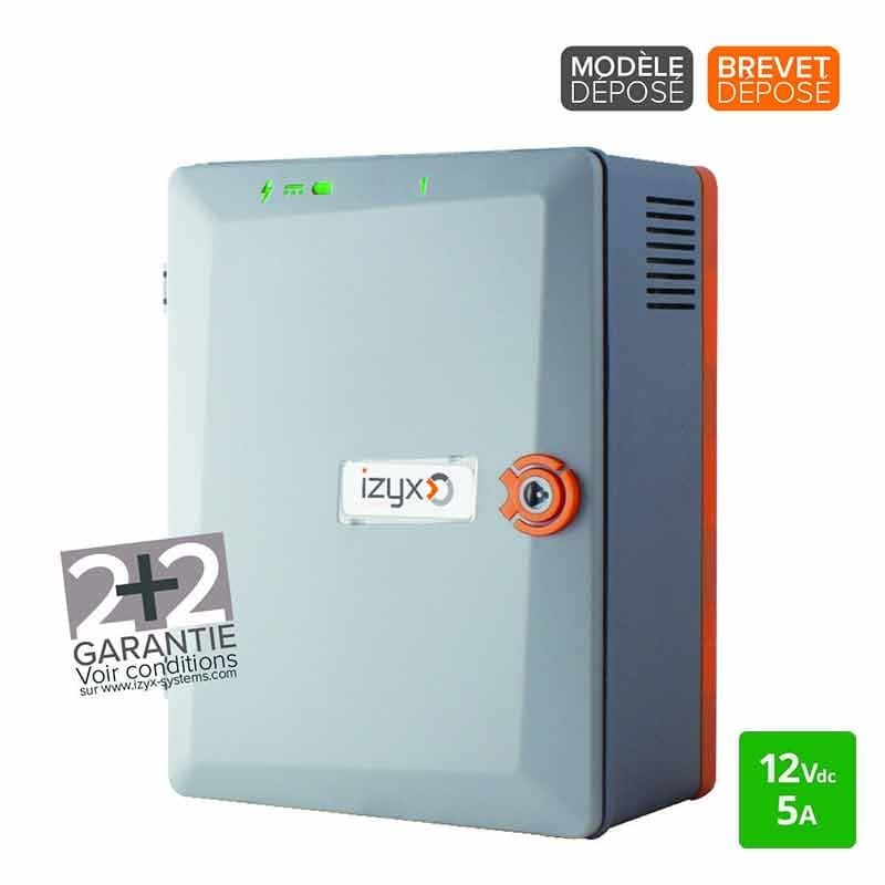 ALIMENTATION EN COFFRET ABS - 12V 5A - IZYX RSX1205C