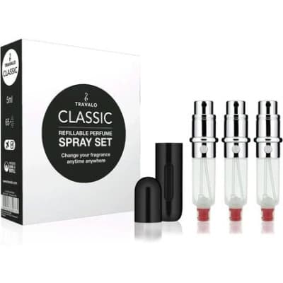 Travalo - Coffret Classic 3 Vaporisateurs Rechargeables Noirs Coffret
