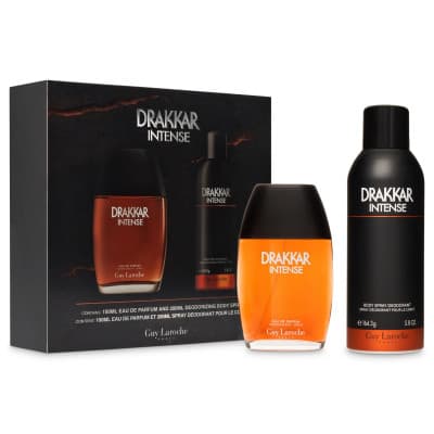 Guy Laroche - Coffret Drakkar Intense Coffret Pour Homme Eau De Parfum 100ml + Déodorant Spray 200ml