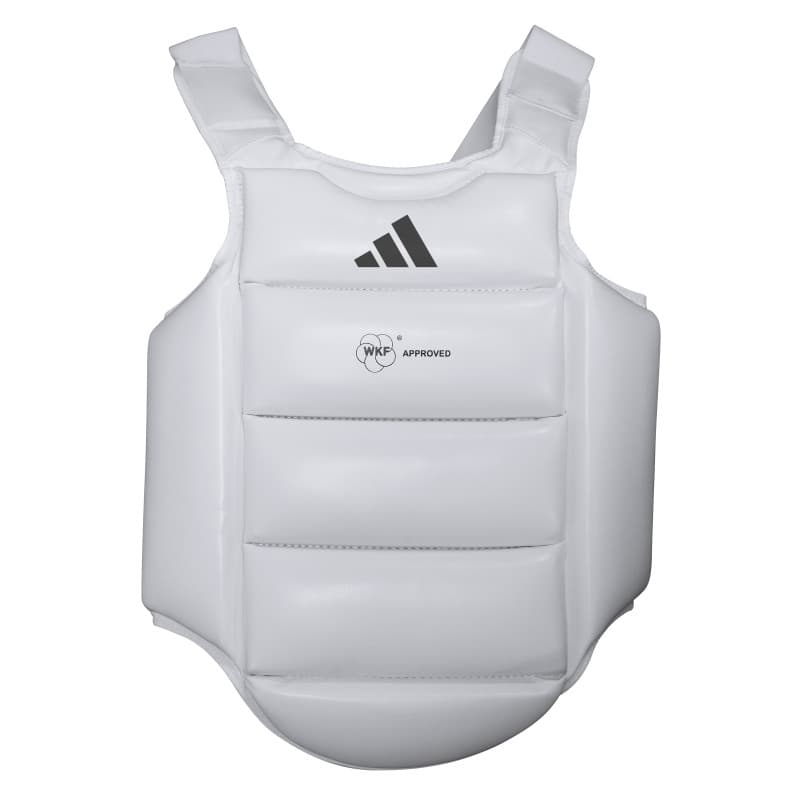 Plastron de Karate Adidas Enfant WKF - Blanc