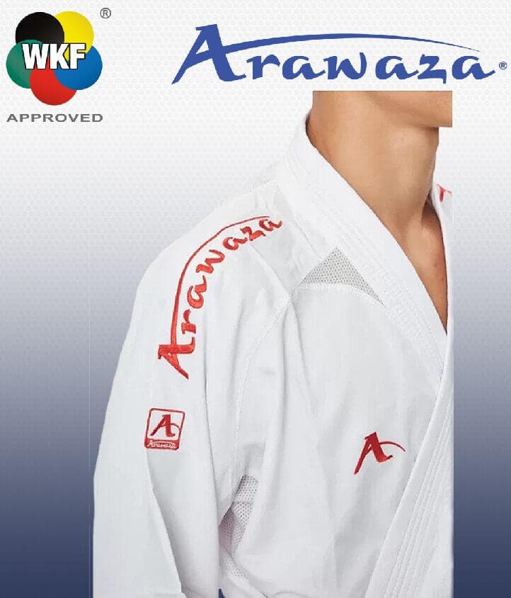Kimono Arawaza Kumite Deluxe Evo Première League rouge/bleu WKF