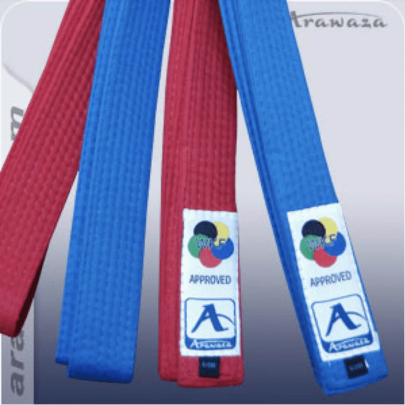 Ceinture de compétition de Karate ARAWAZA Kumite - Rouge ou Bleue - WKF