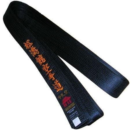 Ceinture Noire de Karaté Shureido Extra Large Brodé Shotokan Karaté Do