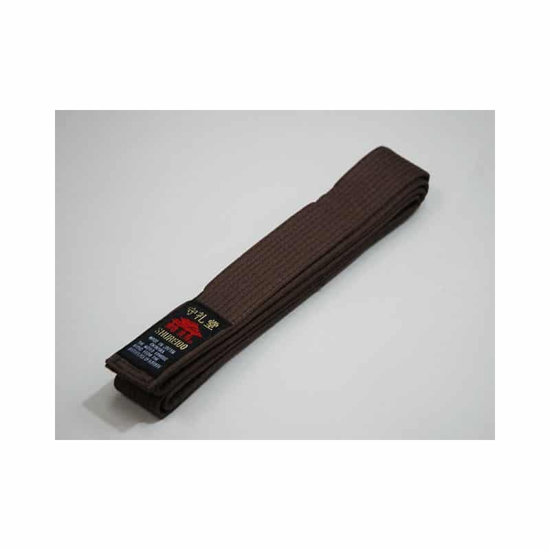 Ceinture Marron SHUREIDO Okinawa pour Karate - coton