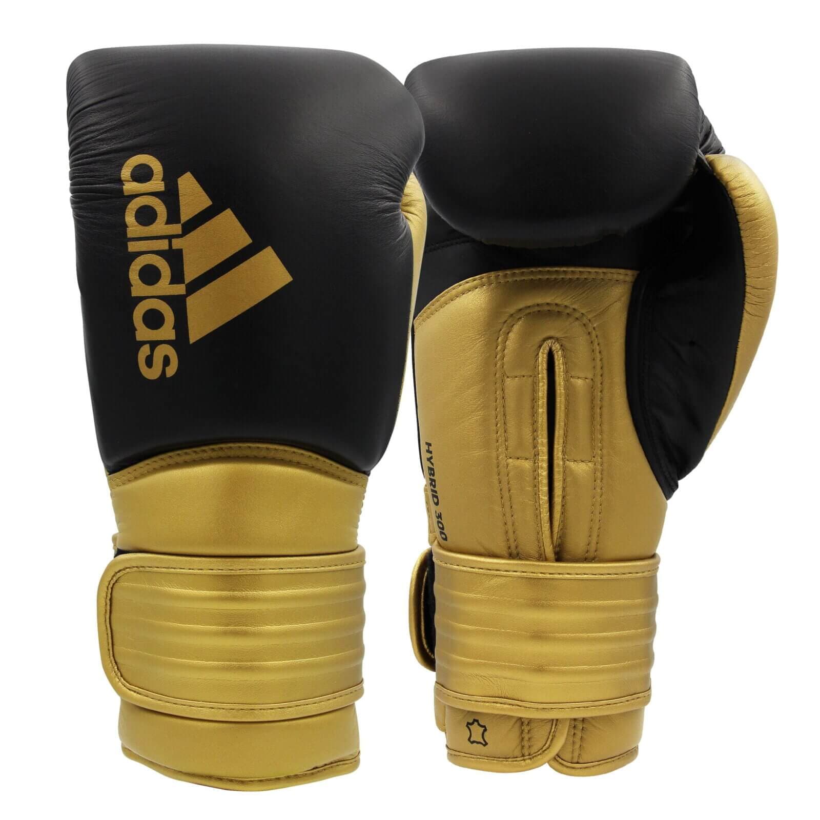 Gants de Boxe "HYBRID 300" Noir/Or Adidas