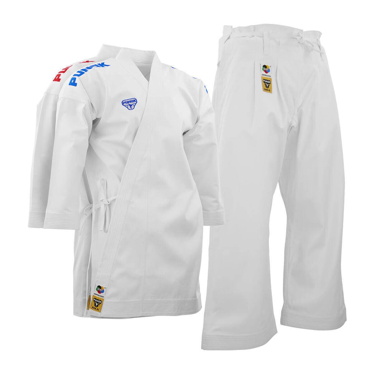 Kimono Karate PUNOK WKF Compétition Gold Kata - Combo Set 3 pièces