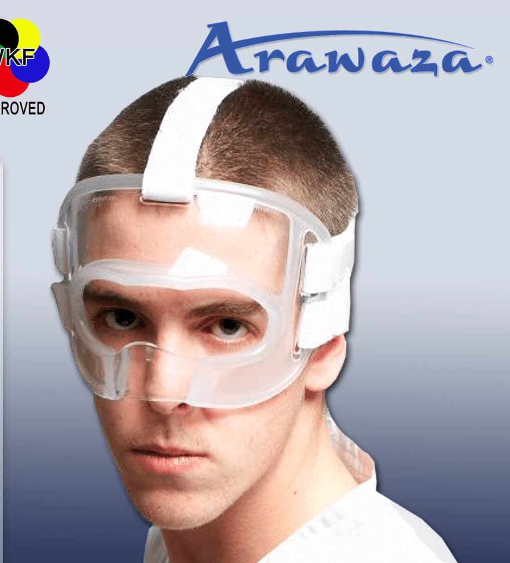 Masque visage Karate Arawaza - WKF approved - Transparent
