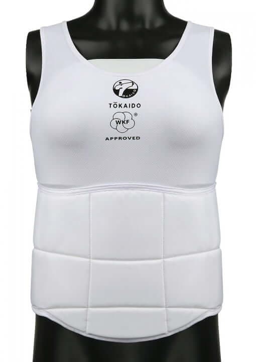 Plastron Body Protector Pro TOKAIDO Karate pour dames - Approuvé WKF