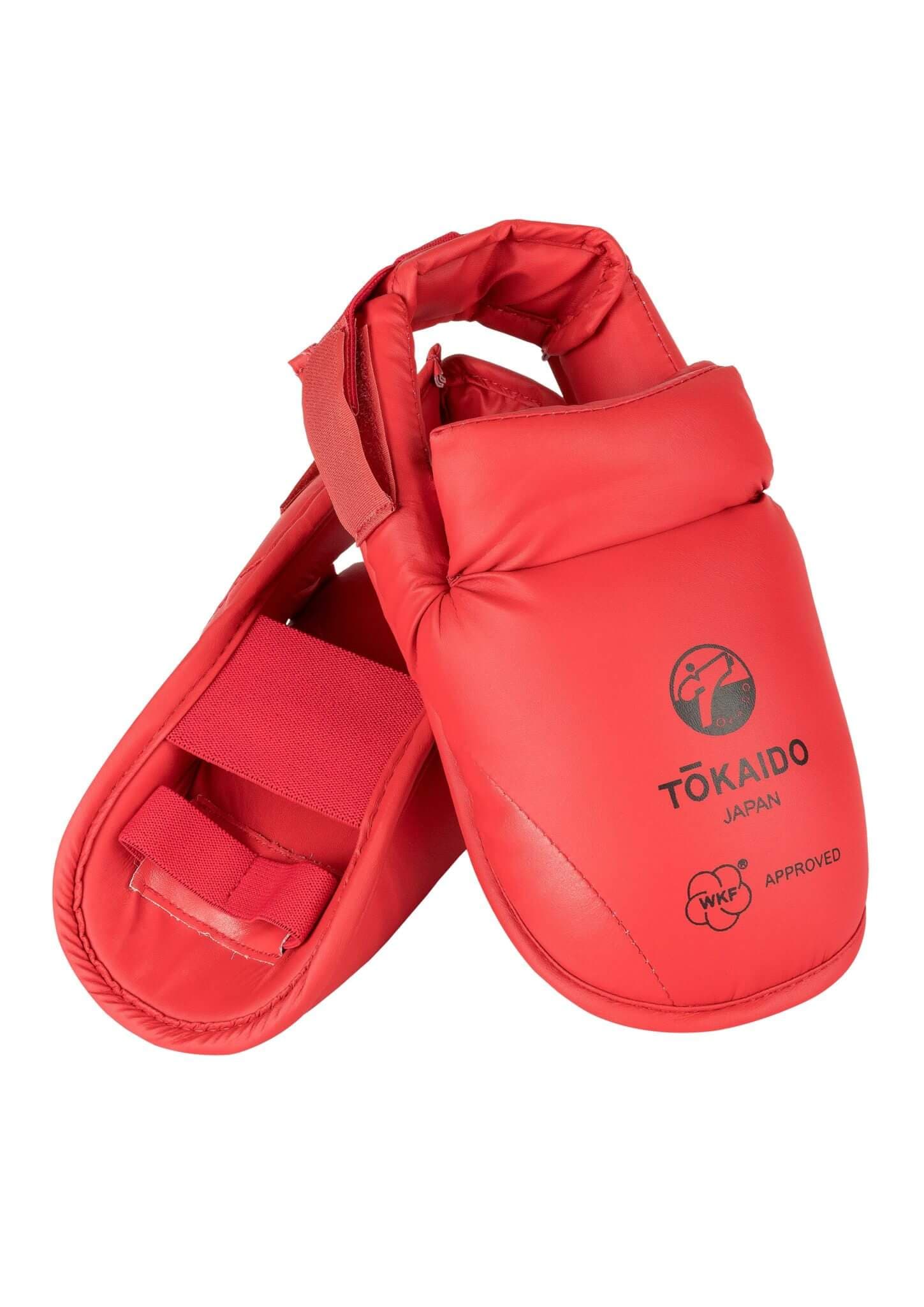 Protèges pieds de Karate Tokaido - bleu ou rouge - combinables - WKF