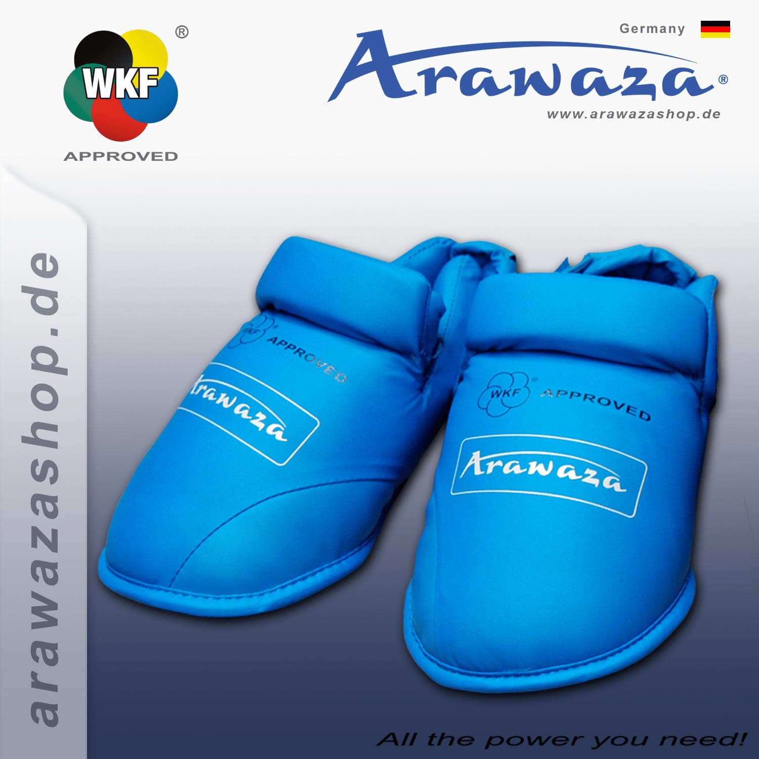 Protège pieds Karate ARAWAZA bleu ou rouge - WKF