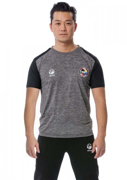 T-shirt Tokaido Team WKF pour homme - gris noir