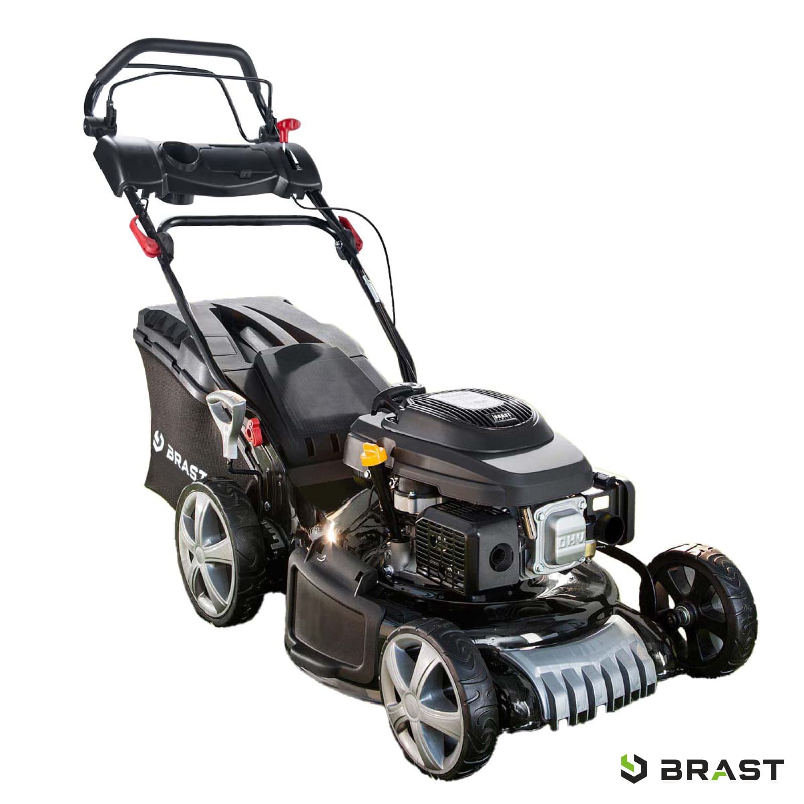 BRAST Benzin-Rasenmäher 19224 – 224 cm³, 53 cm Schnittbreite, 4-in-1 Mulchfunktion
