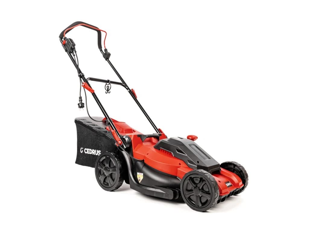 Cedrus Elektro-Rasenmäher KE40 – 1800 W, 40 cm Schnittbreite, Fangkorb