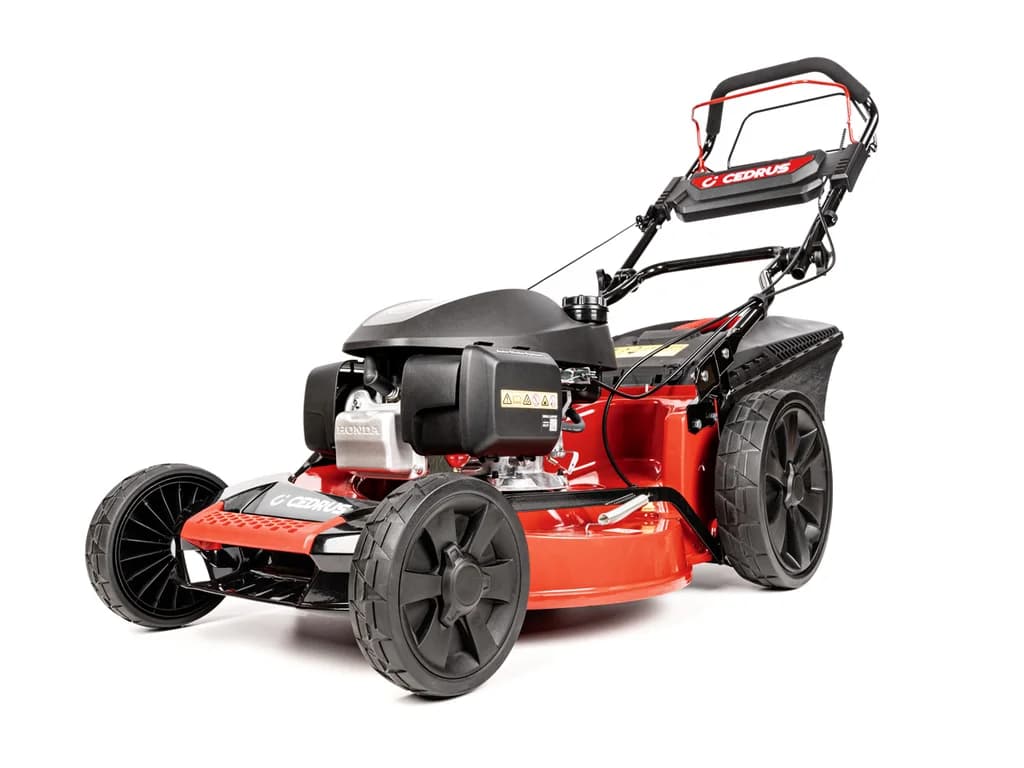 Hahn & Sohn Cedrus KS53S-H AL – Benzin-Rasenmäher mit Antrieb und Aluminiumgehäuse, Honda GCV200
