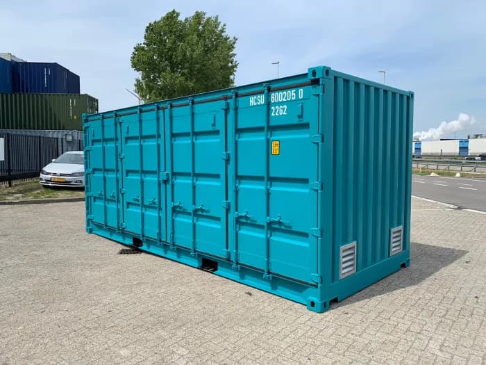 CONTENEDOR MARÍTIMO NUEVO 20 PIES CON LATERALES ABIERTOS (IVA INCLUIDO)