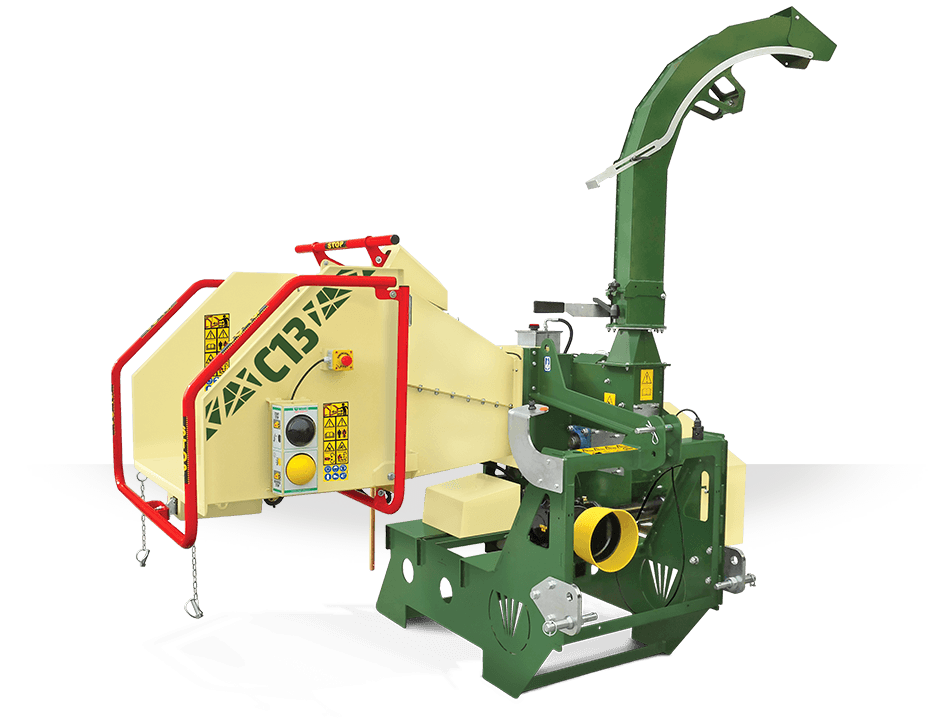 NEGRI Holzhäcksler C13 / Häcksler mit Dreipunktaufnahme CAT. 1 / 2 für Traktor