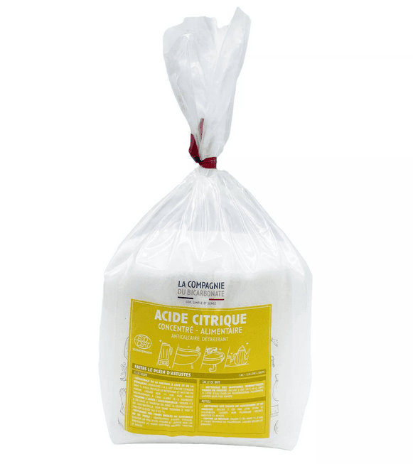 Acide citrique Sachet de 1 kg - La Compagnie du Bicarbonate