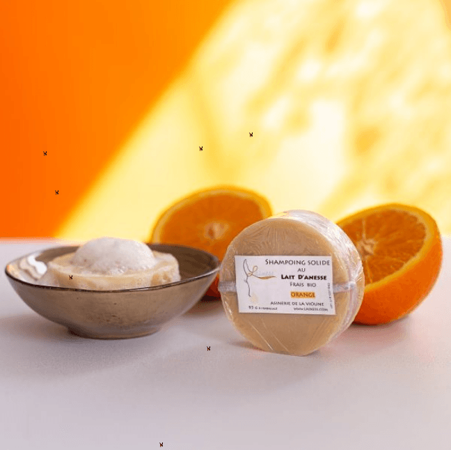 Shampoing solide au lait d’ânesse frais bio 95g - ASINERIE DE LA VIOURNE
