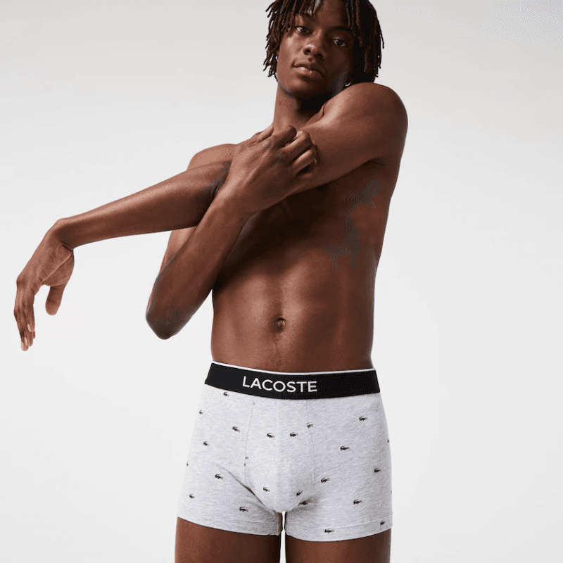Boxer Pack x3  Lacoste 5H3411 XL NOIR/BITUME