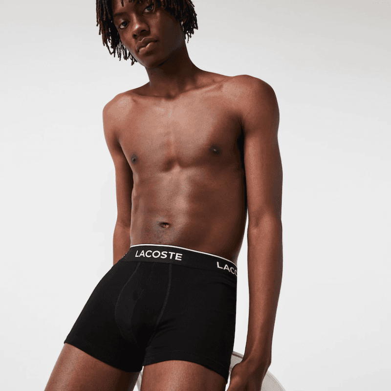 Boxer Pack x3 Lacoste 5H3389 Noir XS