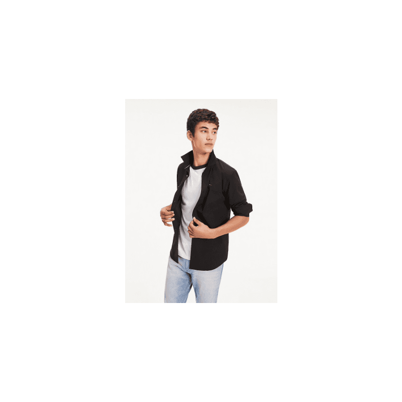 Chemise Slim Homme Tommy Jeans TJM ORIGINAL STRETCH XXL TOMMY BLACK