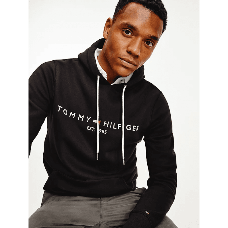 Sweatshirt à Capuche Homme Tommy Hilfiger CORE TOMMY LOGO XXL jet black