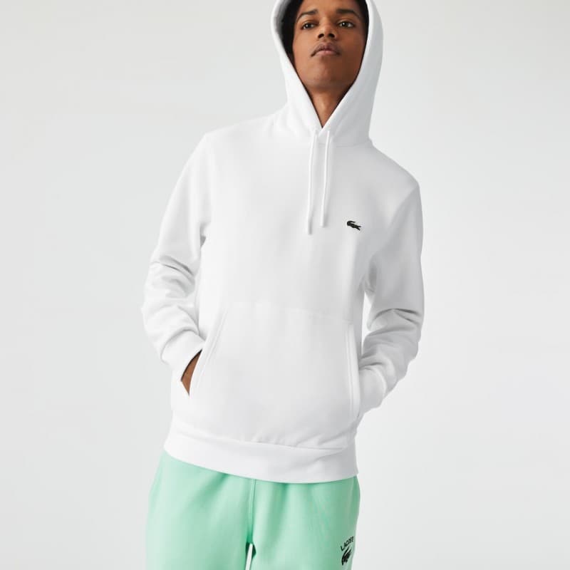 Sweatshirt à Capuche Homme SH9623 Blanc 4