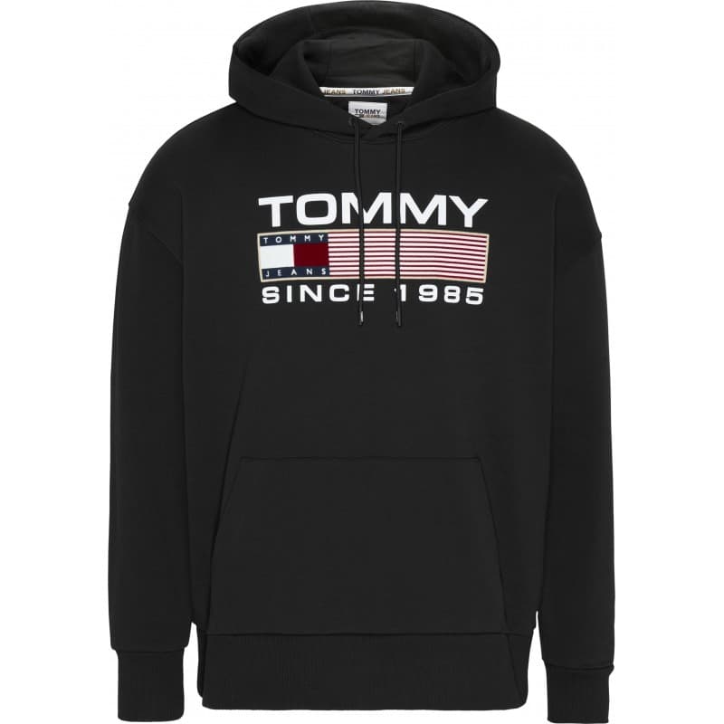 Sweatshirt à Capuche Homme Tommy Jeans TJM REG ATHLETIC LOGO L BLACK