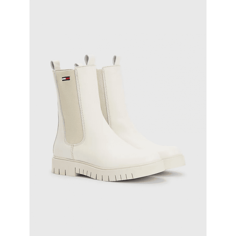 Chaussures Femme Tommy Jeans LONG CHELSEA BOOT 37 YBI IVORY