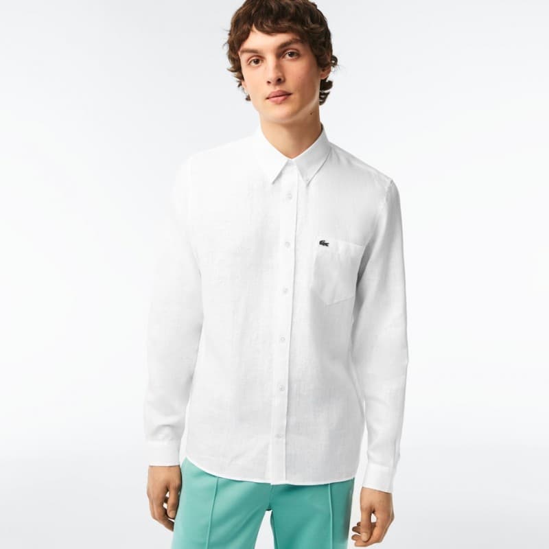 Chemise Homme Lacoste CH5692 Blanc 41