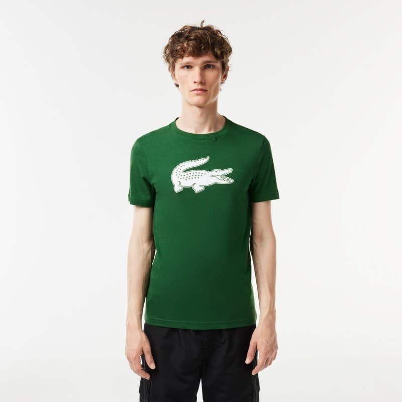 T-Shirt Homme Lacoste TH2042 3 VERT/BLANC