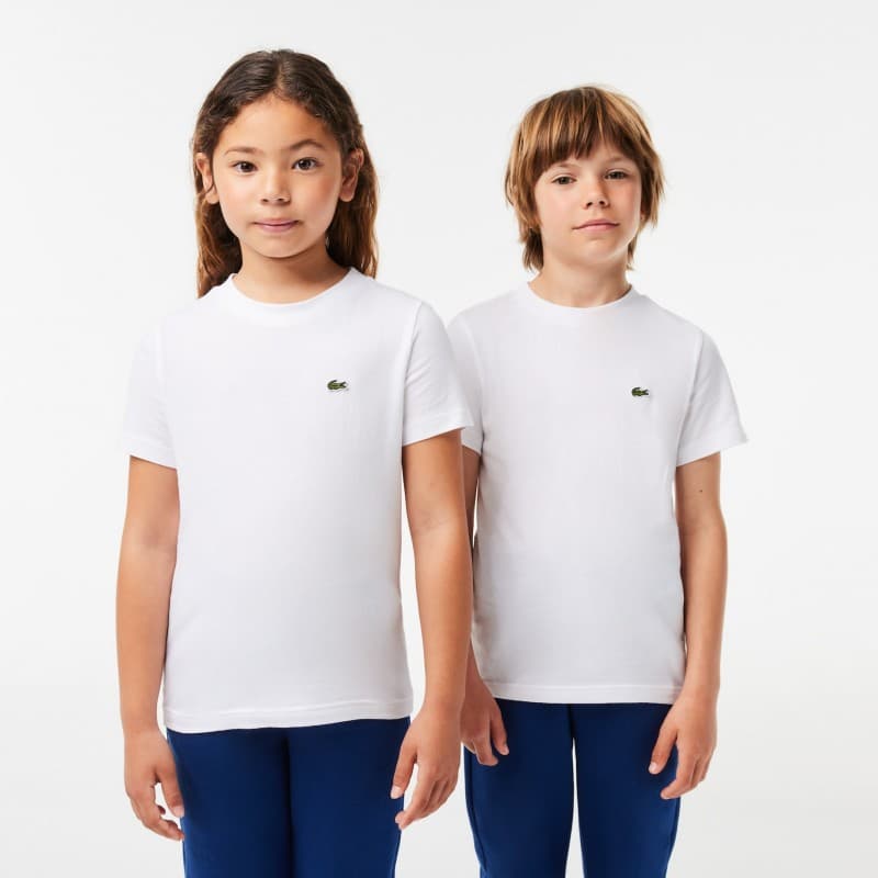 T-Shirt Enfant Lacoste TJ1122 Blanc 12 ans