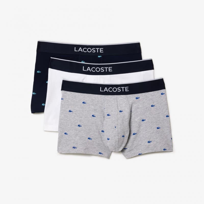 Boxer Pack x3  Lacoste 5H3411 XS ARGENT CHINE