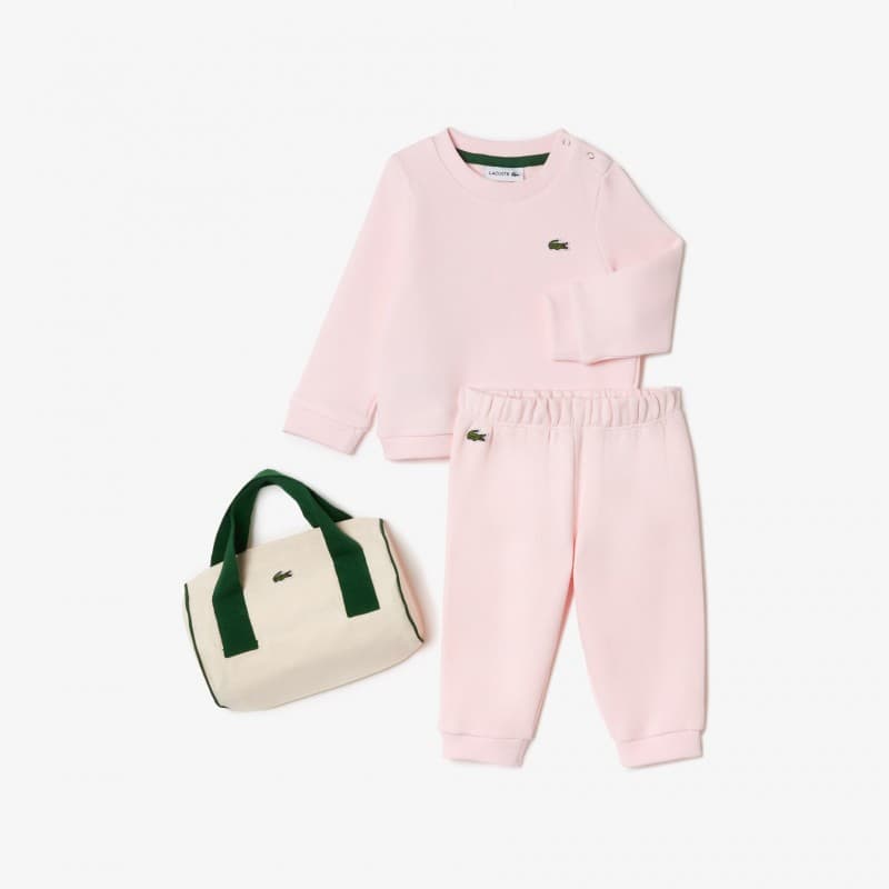 Coffret Bébé Lacoste 4J5287 6 mois FLAMANT