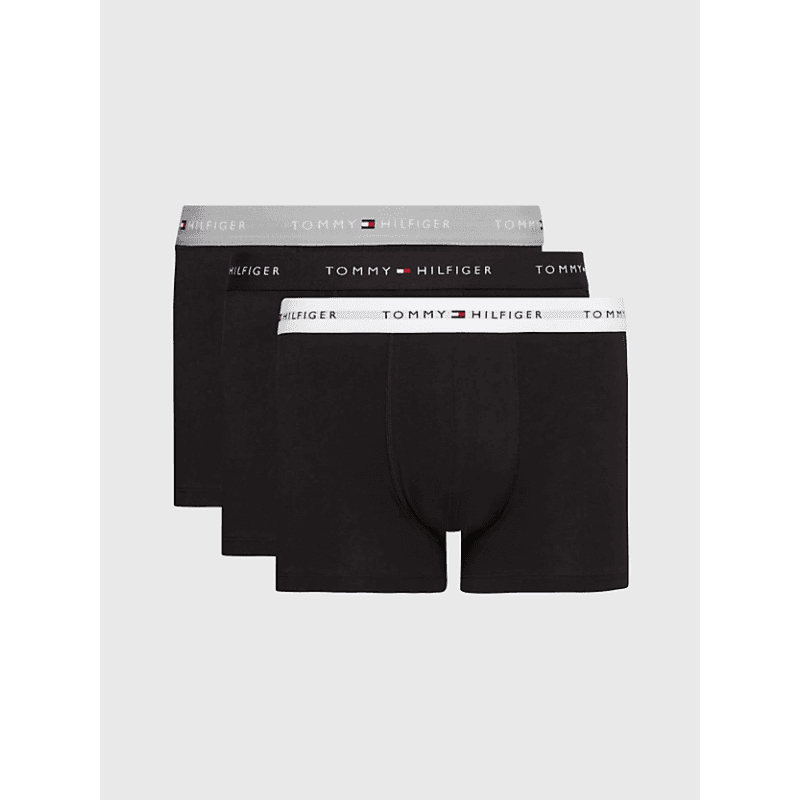 Boxer Pack x3 Homme Tommy Hilfiger WB TRUNK S GREY HEATHER/BLACK/WHITE