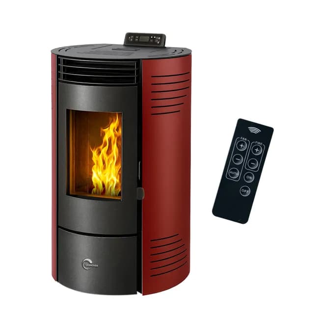 Stufa a pellet Azora 11,6 kW Bordeaux Sannover