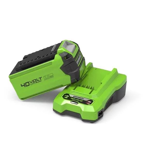 Kit starter 40V 1 batterie 2Ah + chargeur rapide 2AGSK40B2 - GREENWORKS