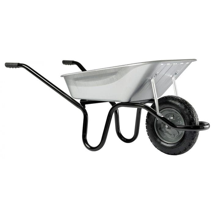 Brouette Aktiv premium galva roue gonflée 100L - HAEMMERLIN