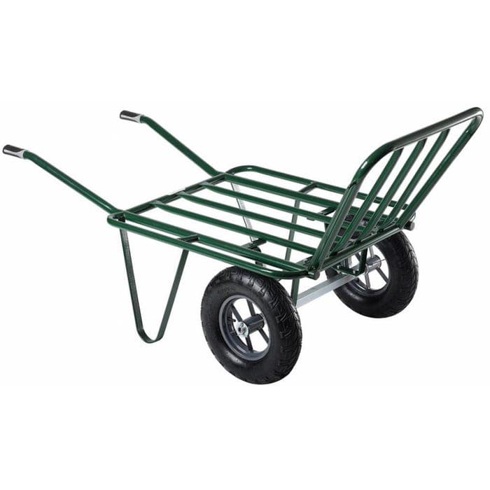 Brouette pro sélect Agricola twin roues gonflées - HAEMMERLIN