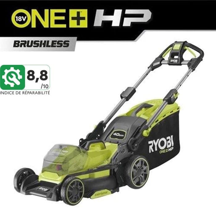 Tondeuse poussée 18V ONE+HP 40cm RY18LMX40B-0 (Nu) - RYOBI