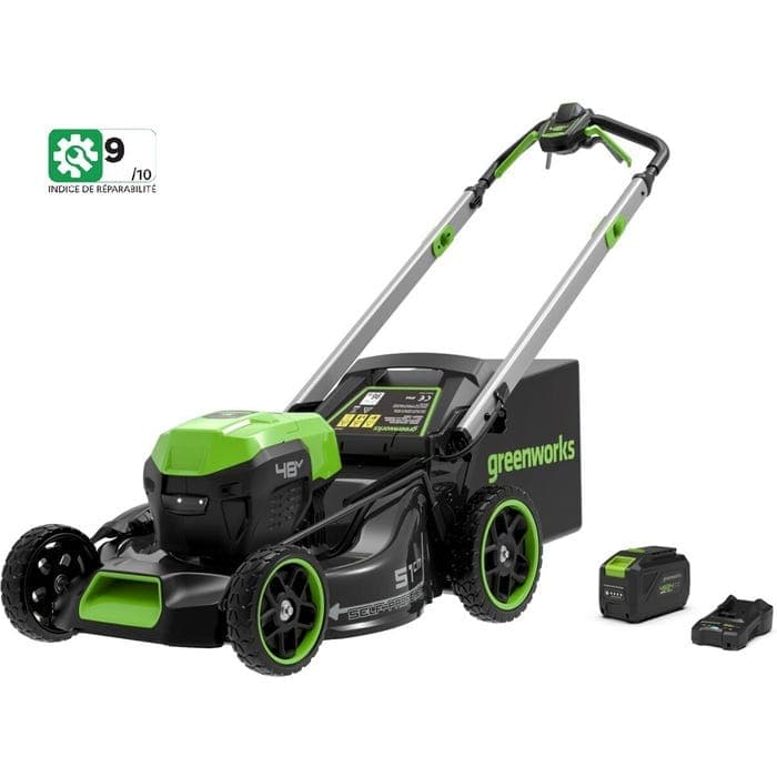 Tondeuse à batterie 48V 51cm (1 x 5Ah + chargeur) GREENWORK - GREENWORKS